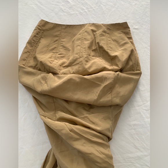 Strapless Embellished beaded Gold Sequin Evening Midi Dress Size 6 prom wedding - Picture 12 of 12